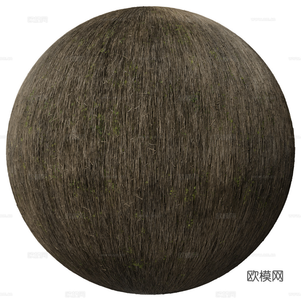 茅草屋顶 PBR材质贴图 1k