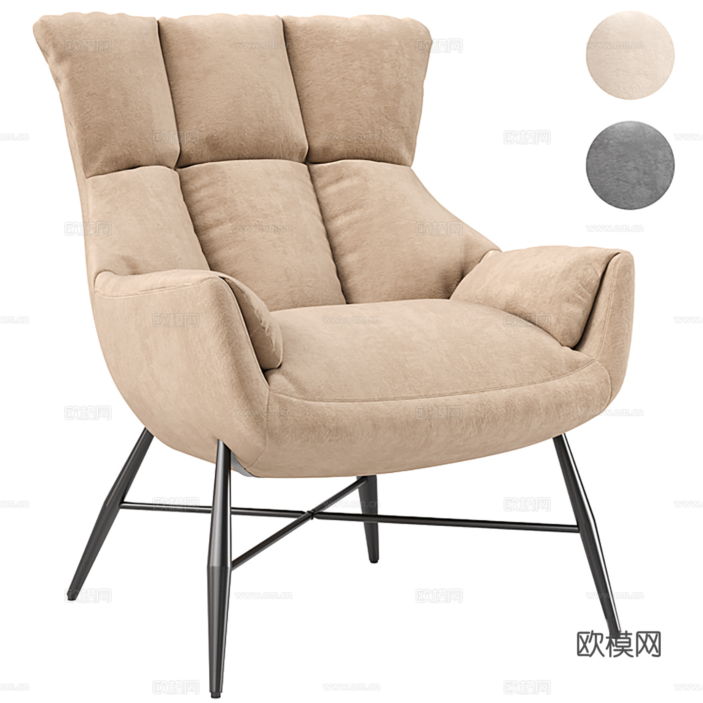 休闲椅 懒人椅su模型