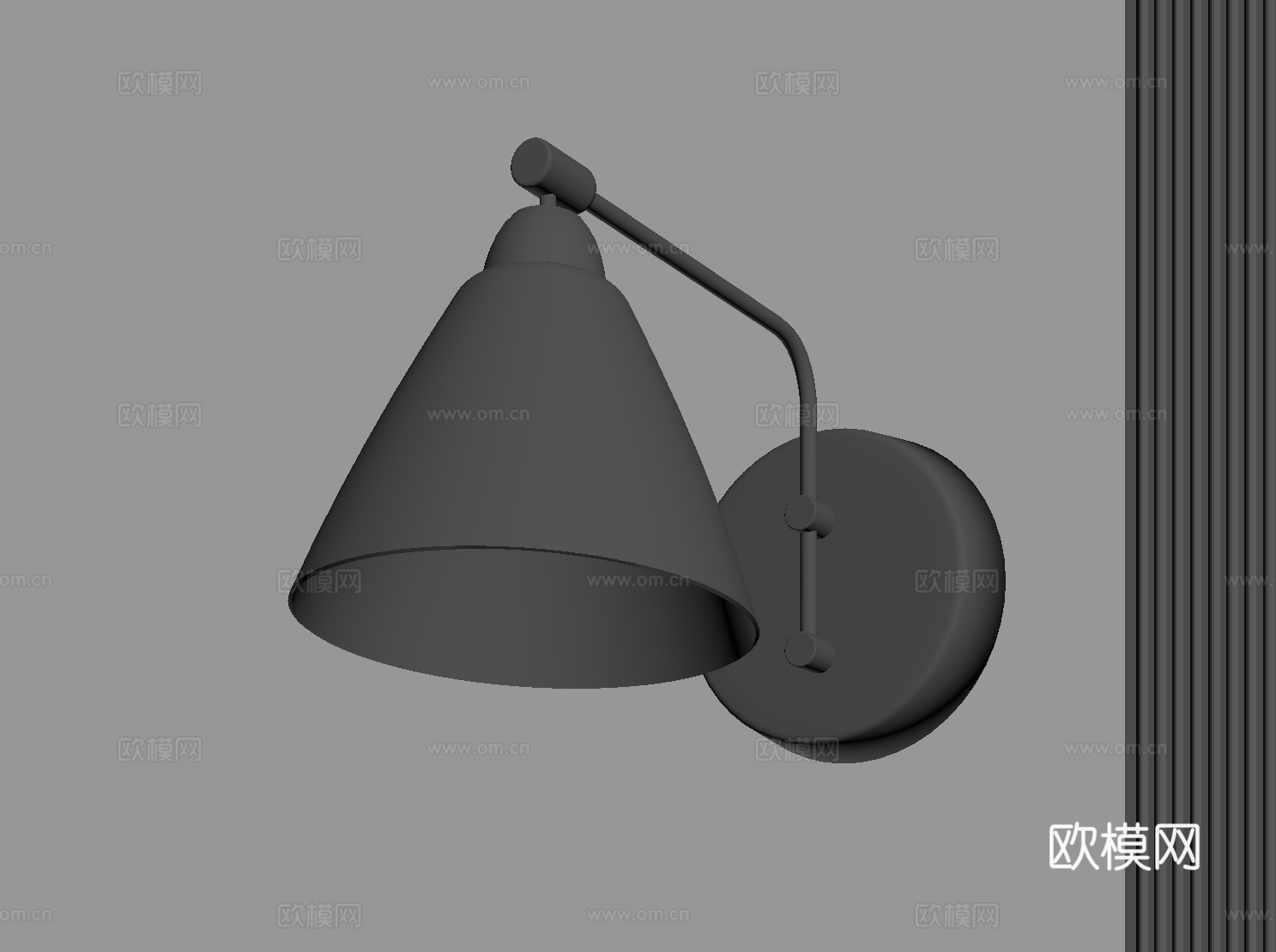 现代壁灯 金属壁灯su模型
