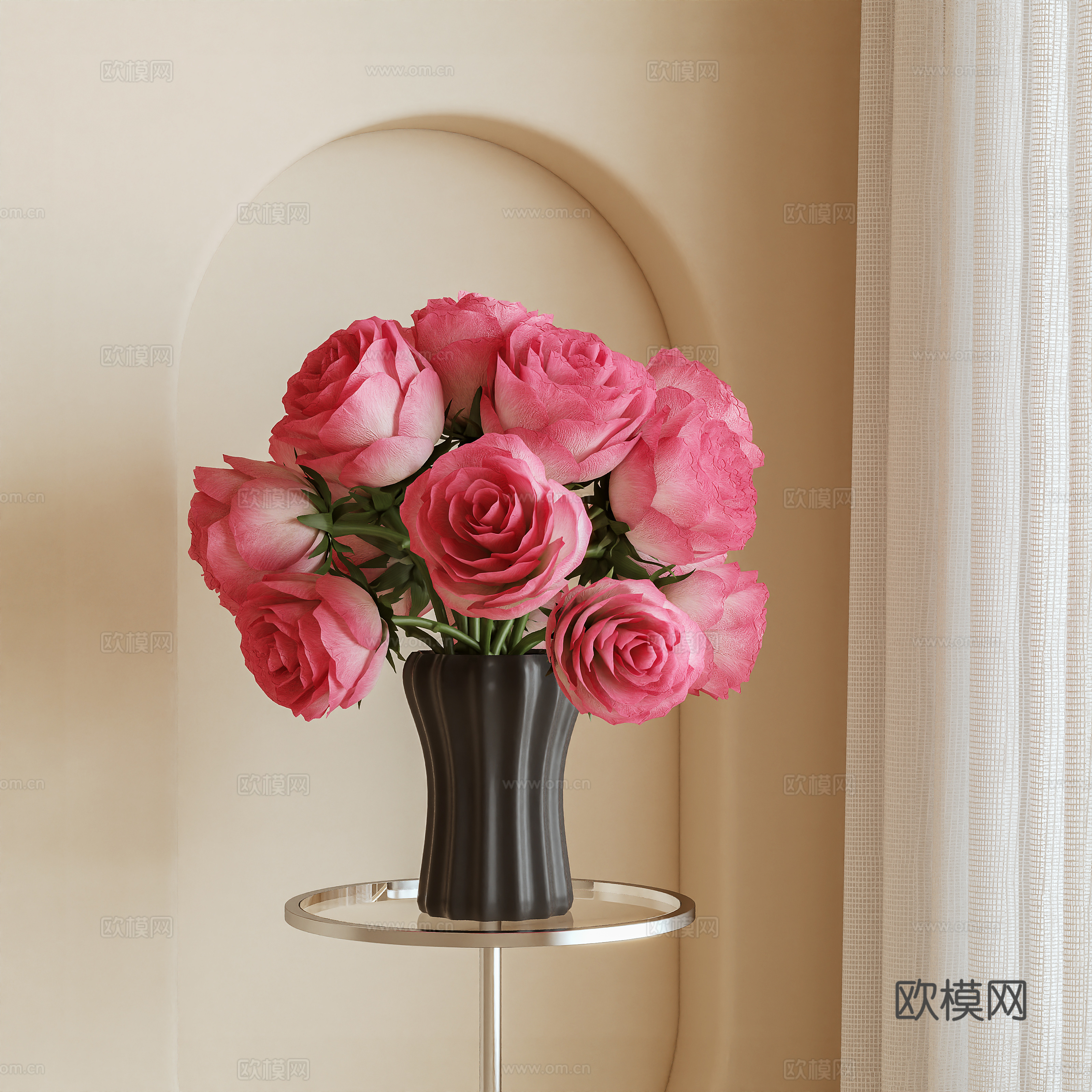 花卉 插花 摆件3d模型