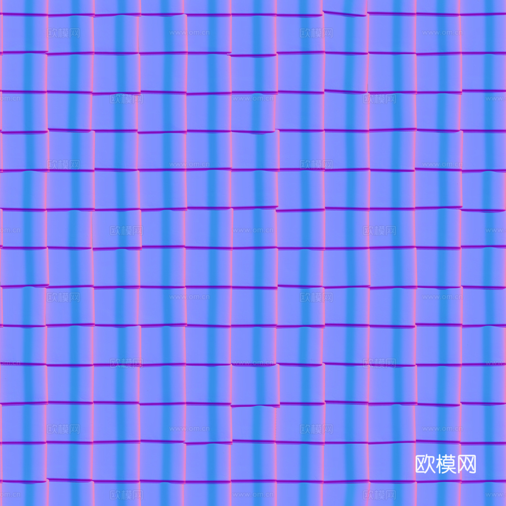 屋顶瓦片老旧陶土瓦西班牙瓦 PBR材质贴图 1k