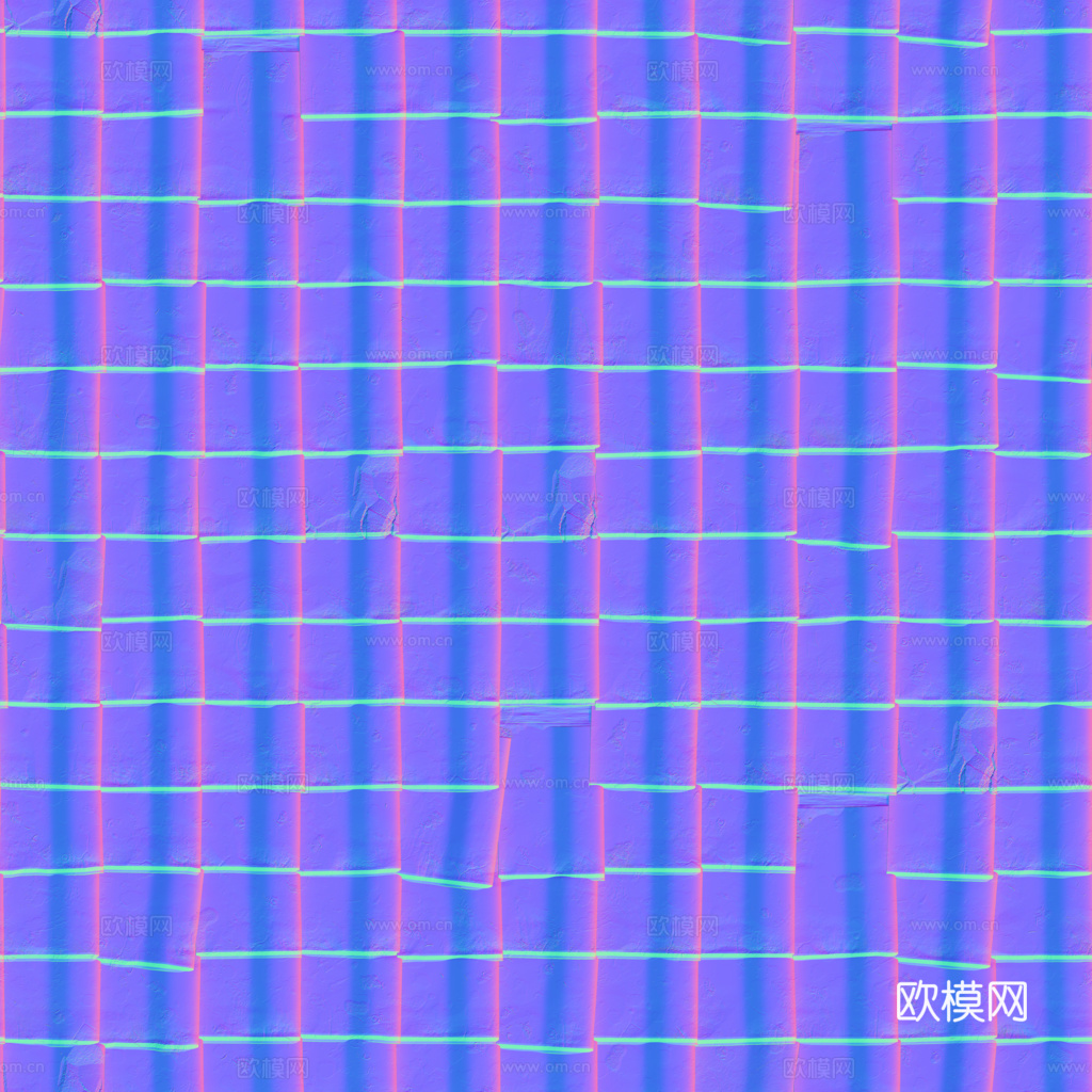 屋顶瓦片老旧陶土瓦西班牙瓦 PBR材质贴图 1k
