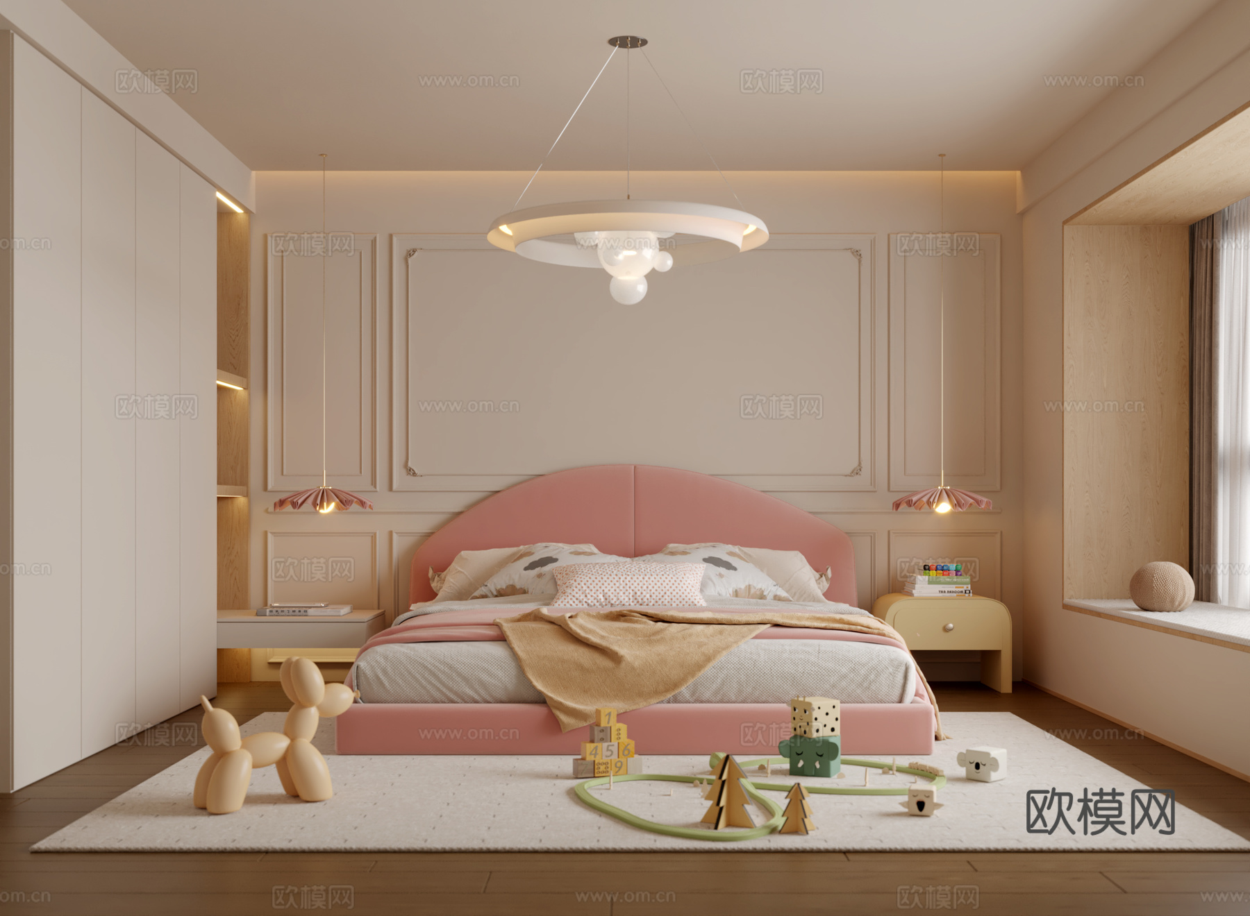 法氏女孩房3d模型下载（渲染图1）