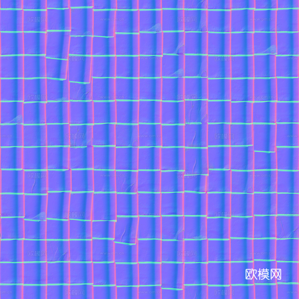 屋顶瓦片老旧陶土瓦西班牙瓦 PBR材质贴图 1k