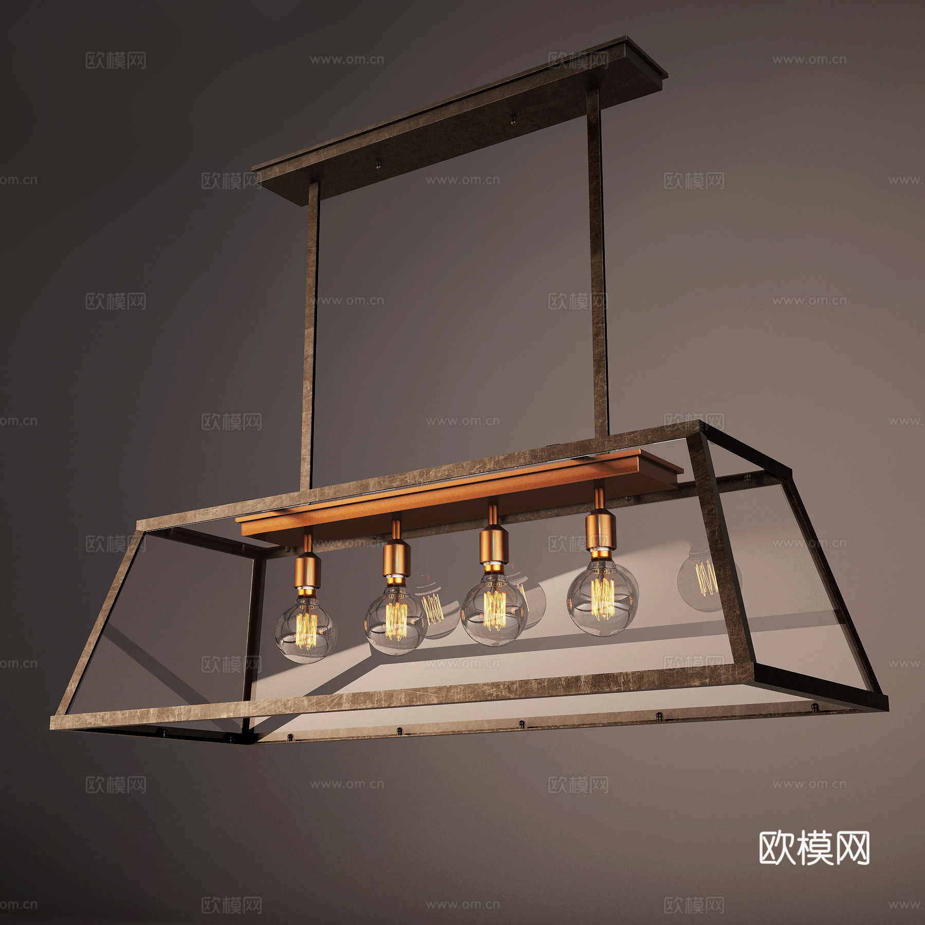 工业风吊灯 金属吊灯  创意吊灯  户外吊灯su模型