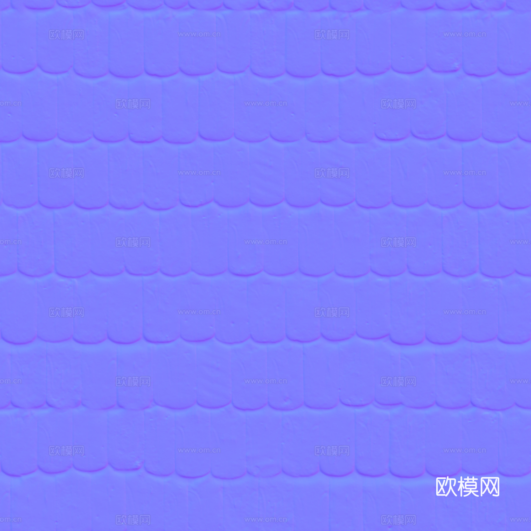 屋顶瓦片木瓦 PBR材质贴图 2k