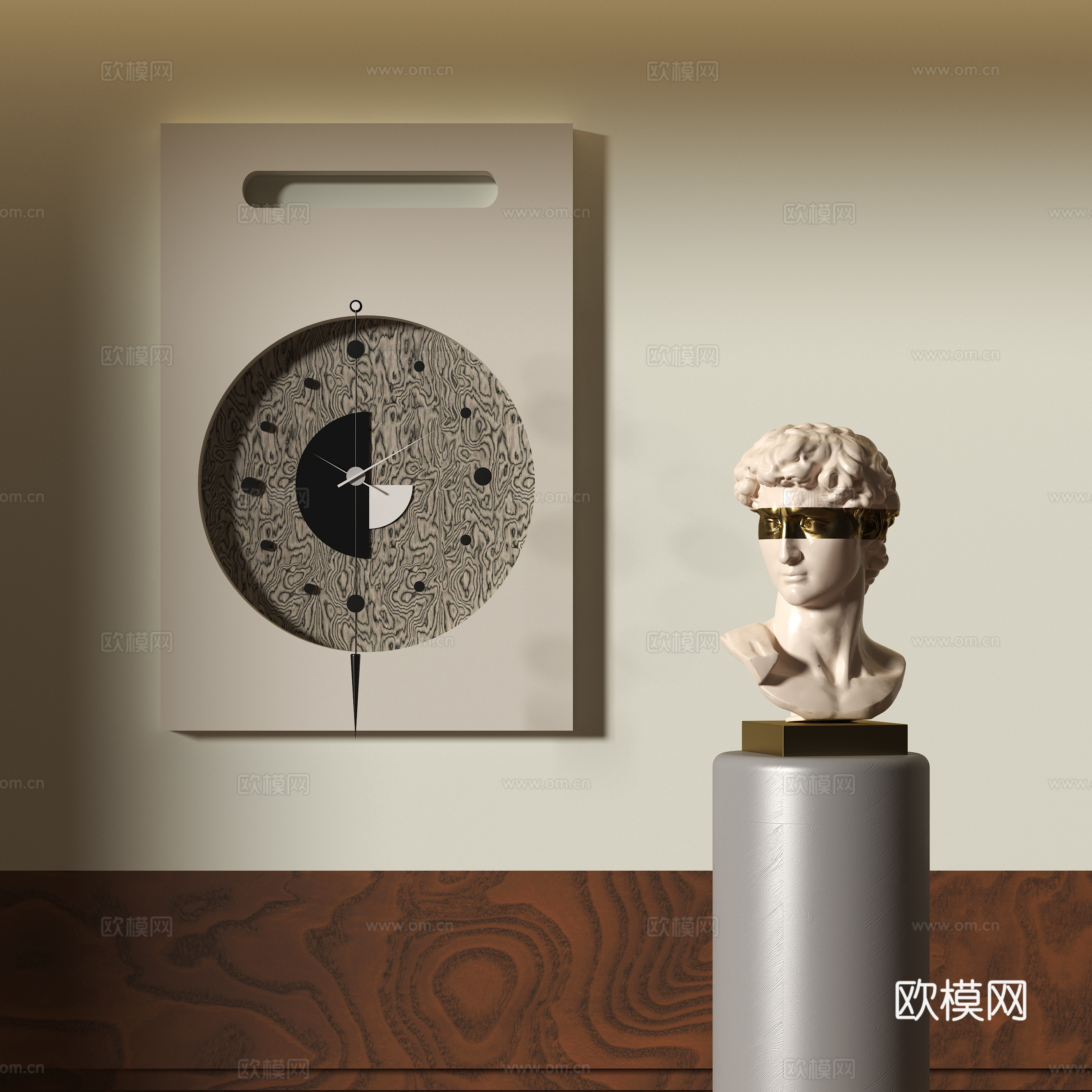 复古欧式摆件su模型
