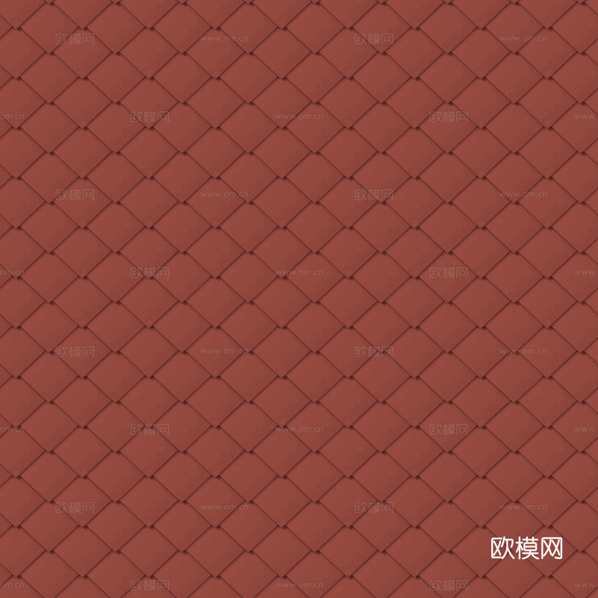 屋顶瓦片沥青瓦 PBR材质贴图 2k