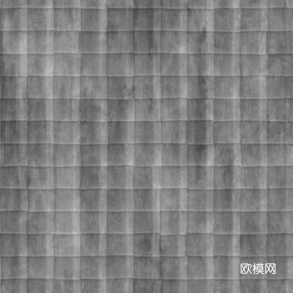 屋顶瓦片老旧陶土瓦西班牙瓦 PBR材质贴图 1k