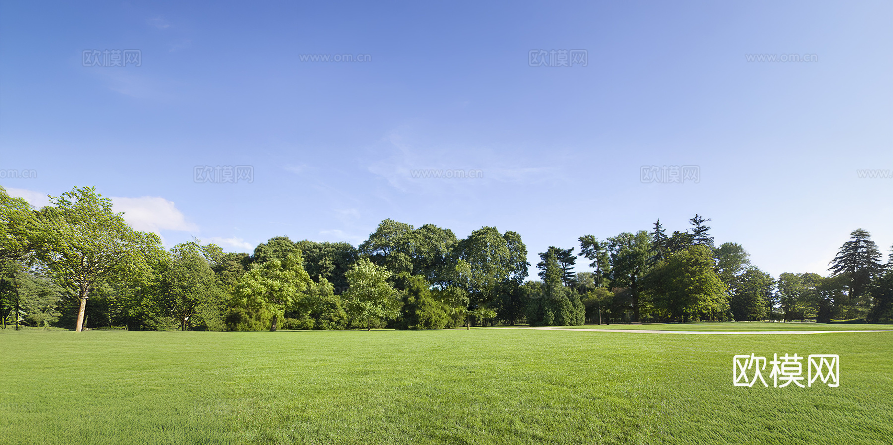 现代其它外景_白天通用好用外景_蓝天白云草地外景_窗外景贴图