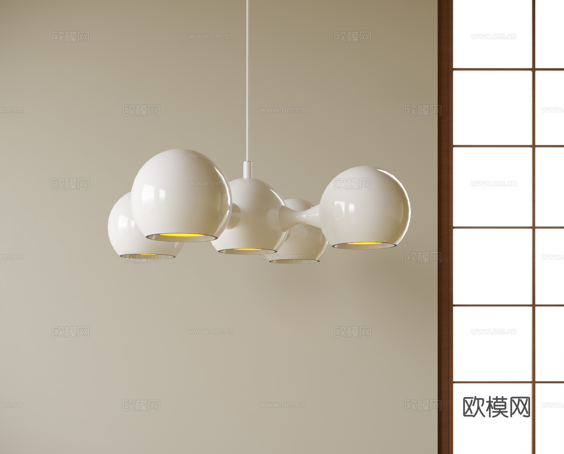 现代吊灯 儿童吊灯 卧室吊灯su模型