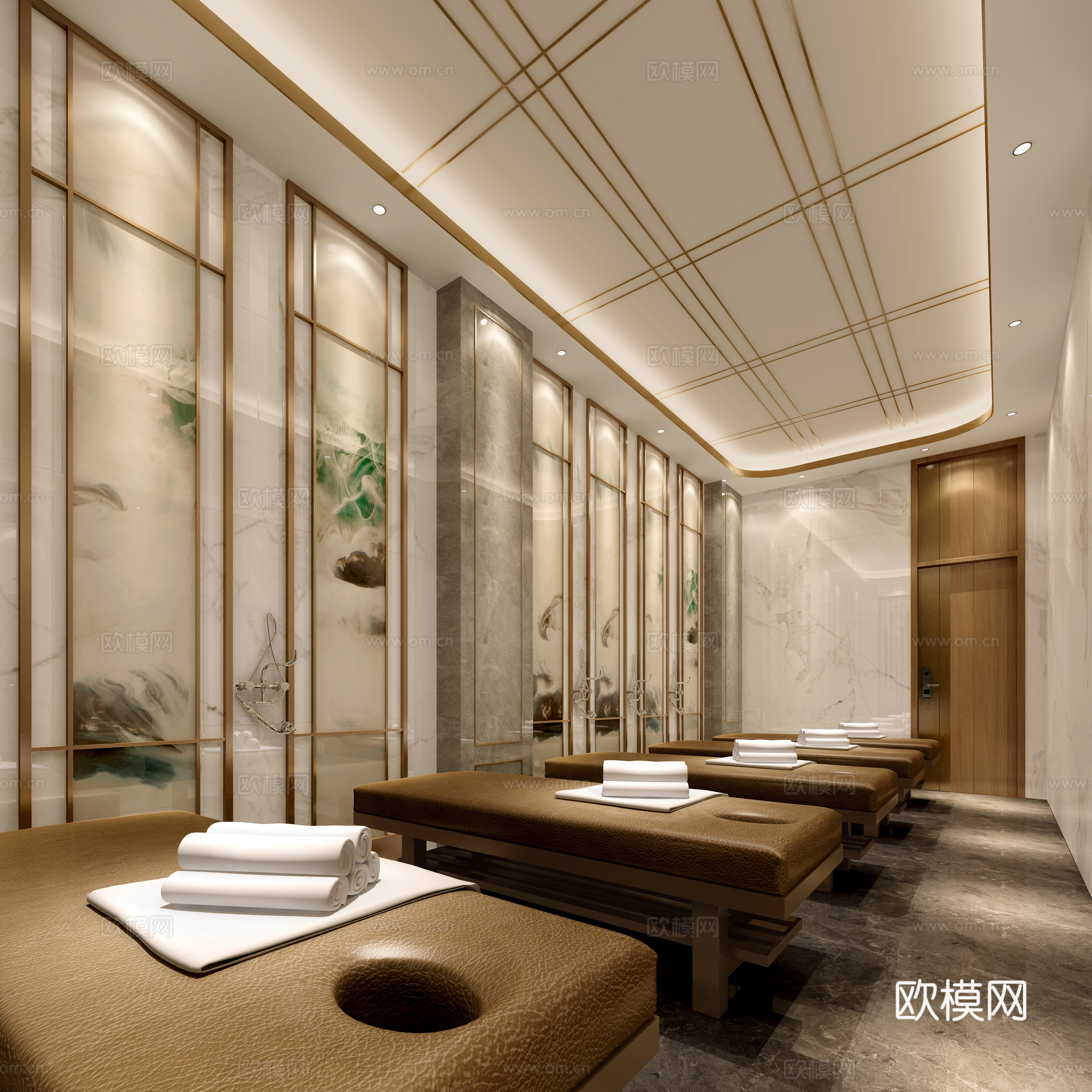 浴区3d模型下载（渲染图2）