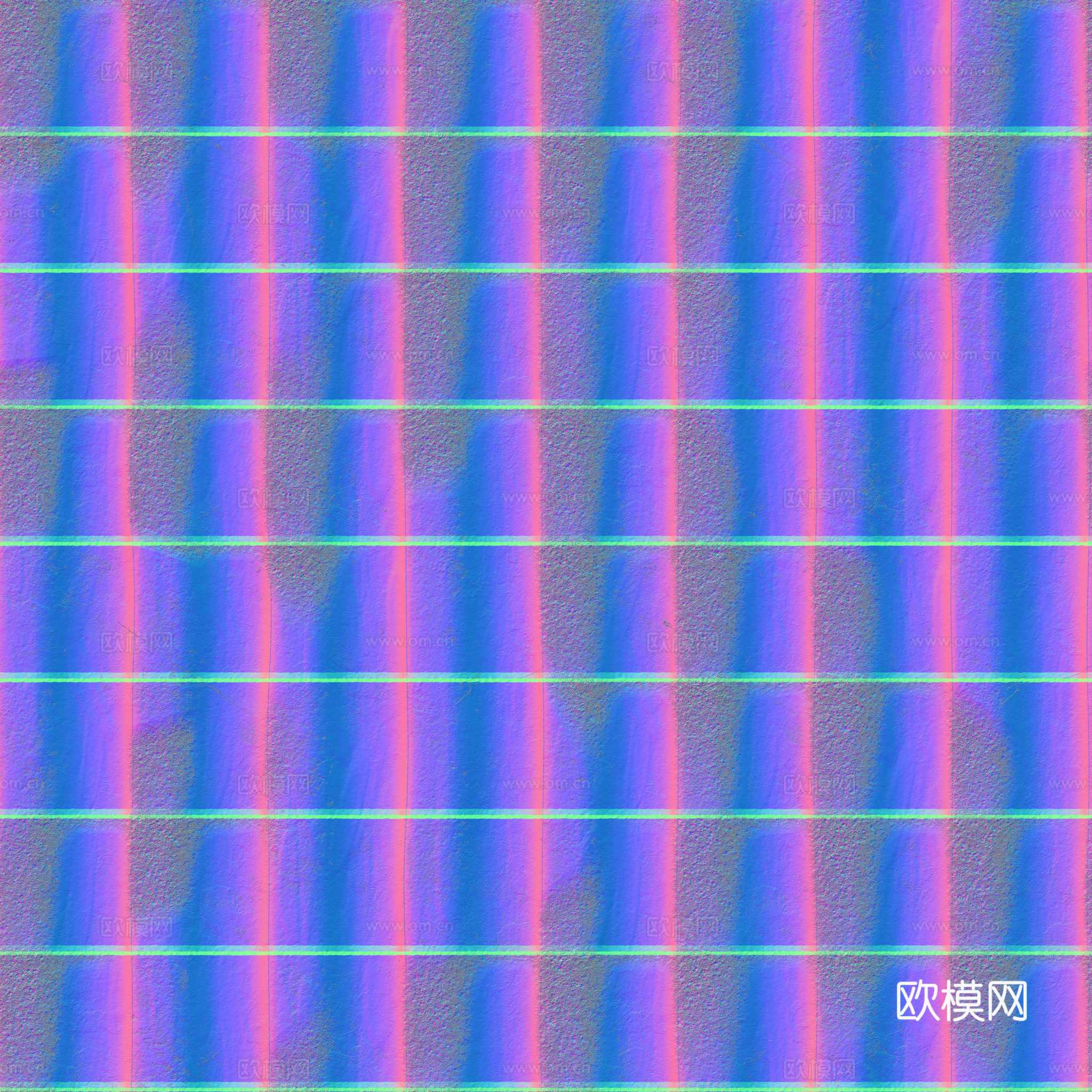 屋顶瓦片老旧陶土瓦西班牙瓦 PBR材质贴图 2k
