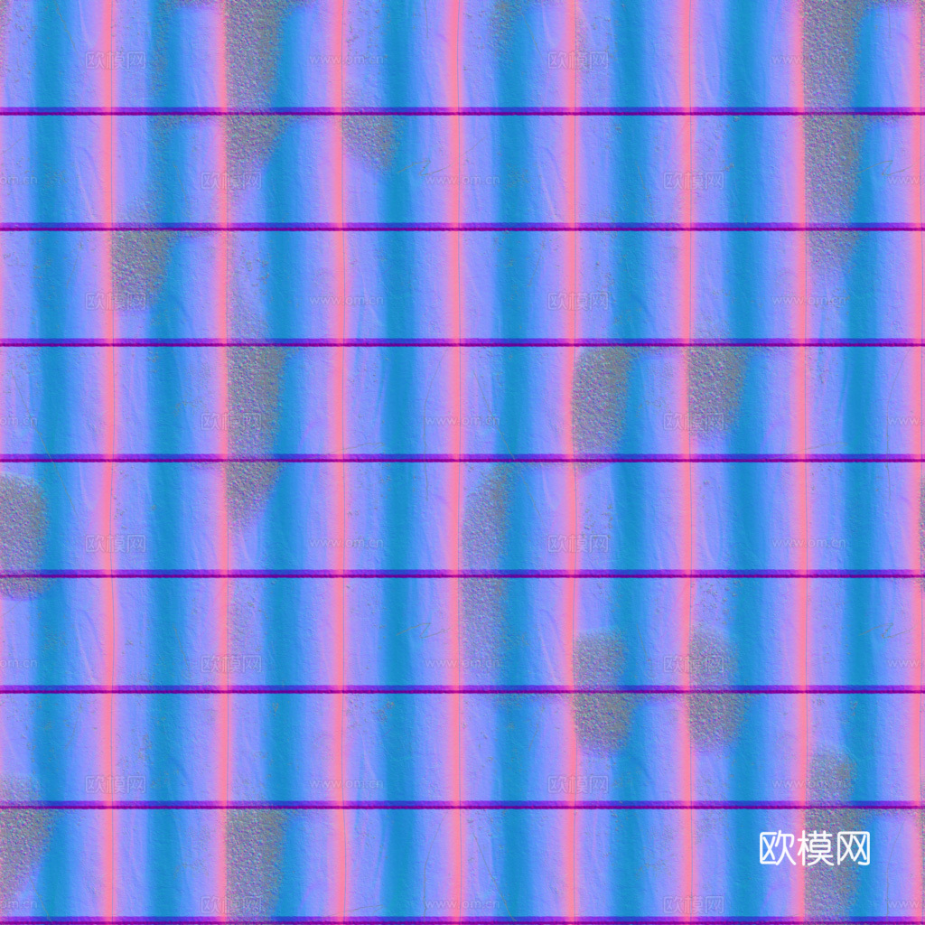 屋顶瓦片老旧陶土瓦西班牙瓦 PBR材质贴图 1k