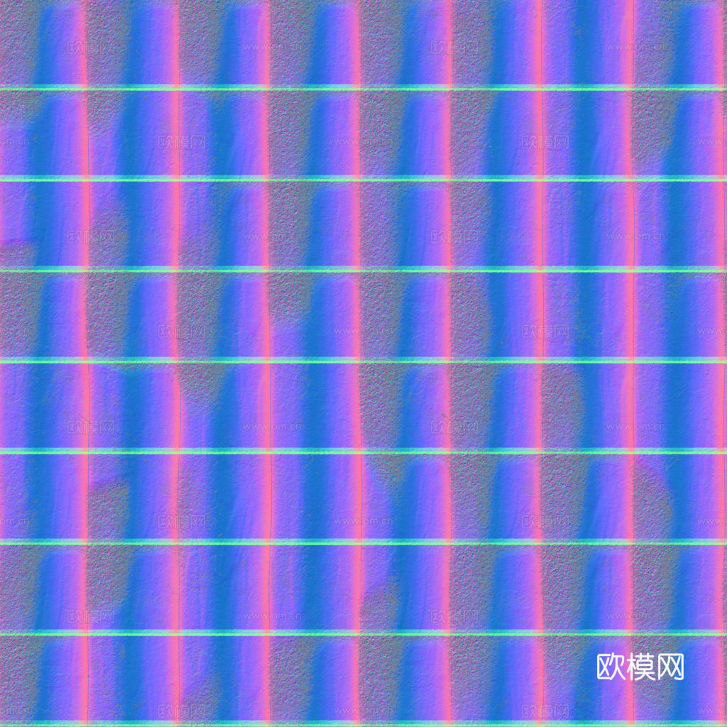 屋顶瓦片老旧陶土瓦西班牙瓦 PBR材质贴图 1k