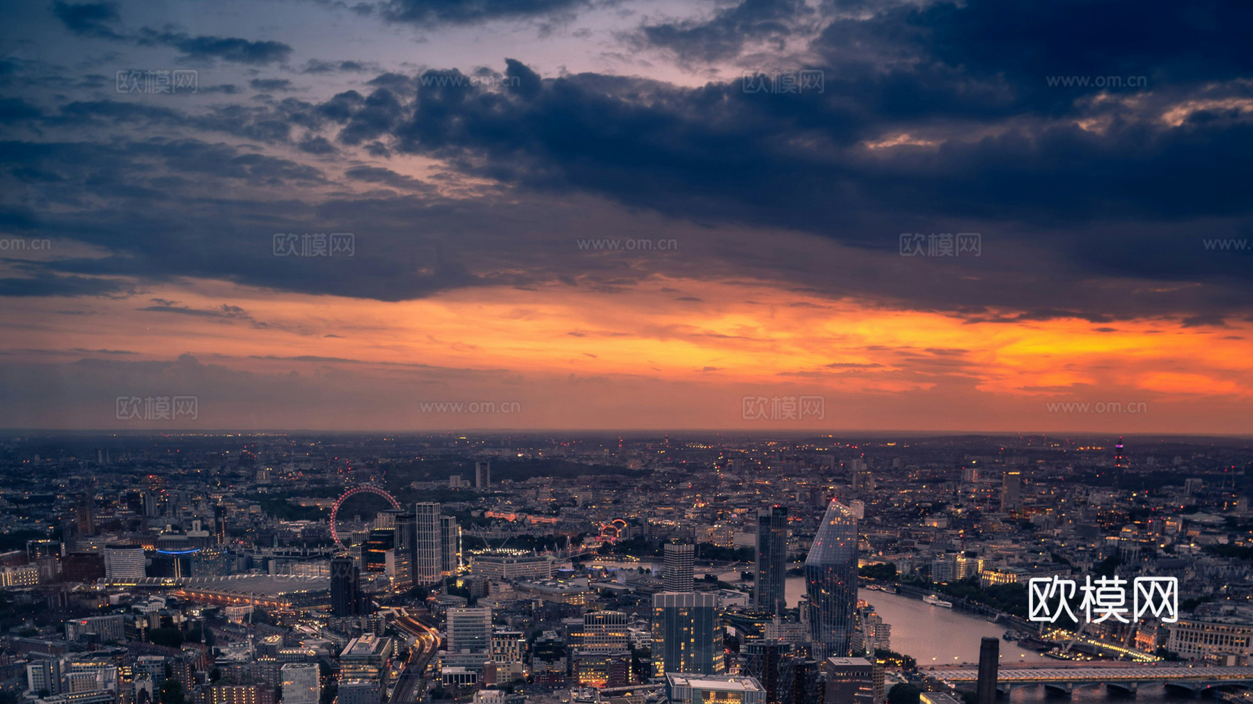 城市天空外景