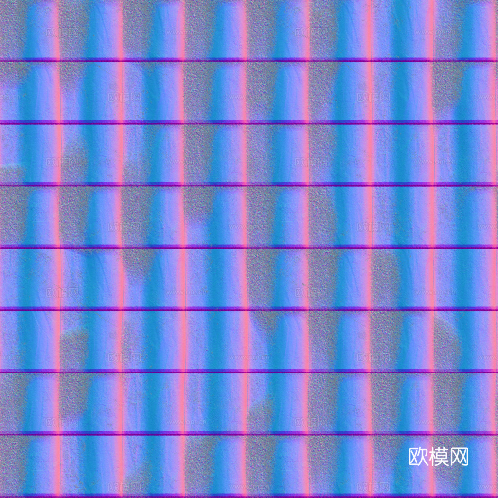 屋顶瓦片老旧陶土瓦西班牙瓦 PBR材质贴图 1k