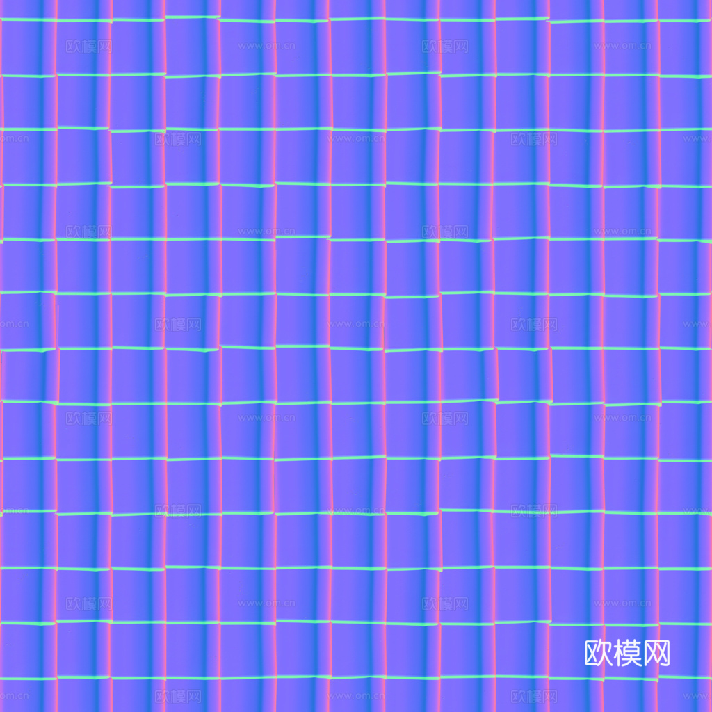屋顶瓦片陶土瓦西班牙瓦 PBR材质贴图 1k