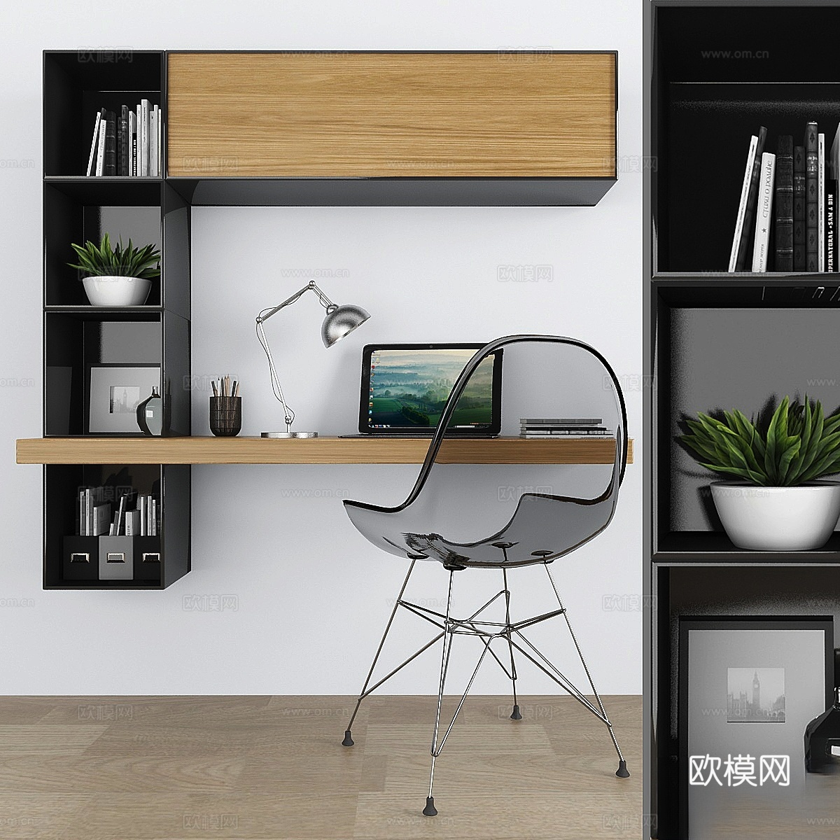 工作区套装 0473d模型下载