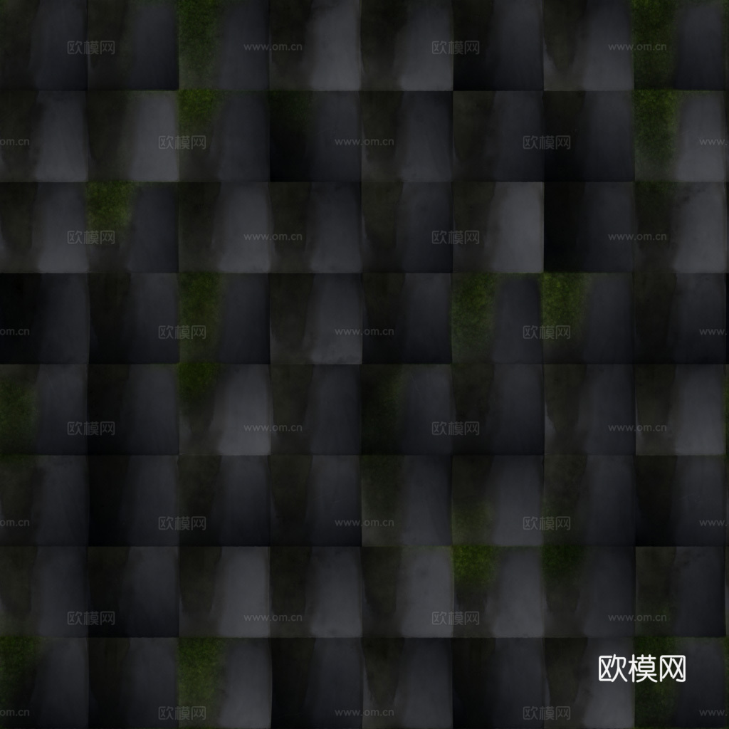 屋顶瓦片老旧陶土瓦西班牙瓦 PBR材质贴图 1k