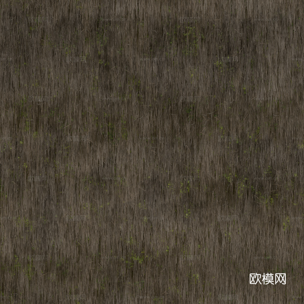 茅草屋顶 PBR材质贴图 1k