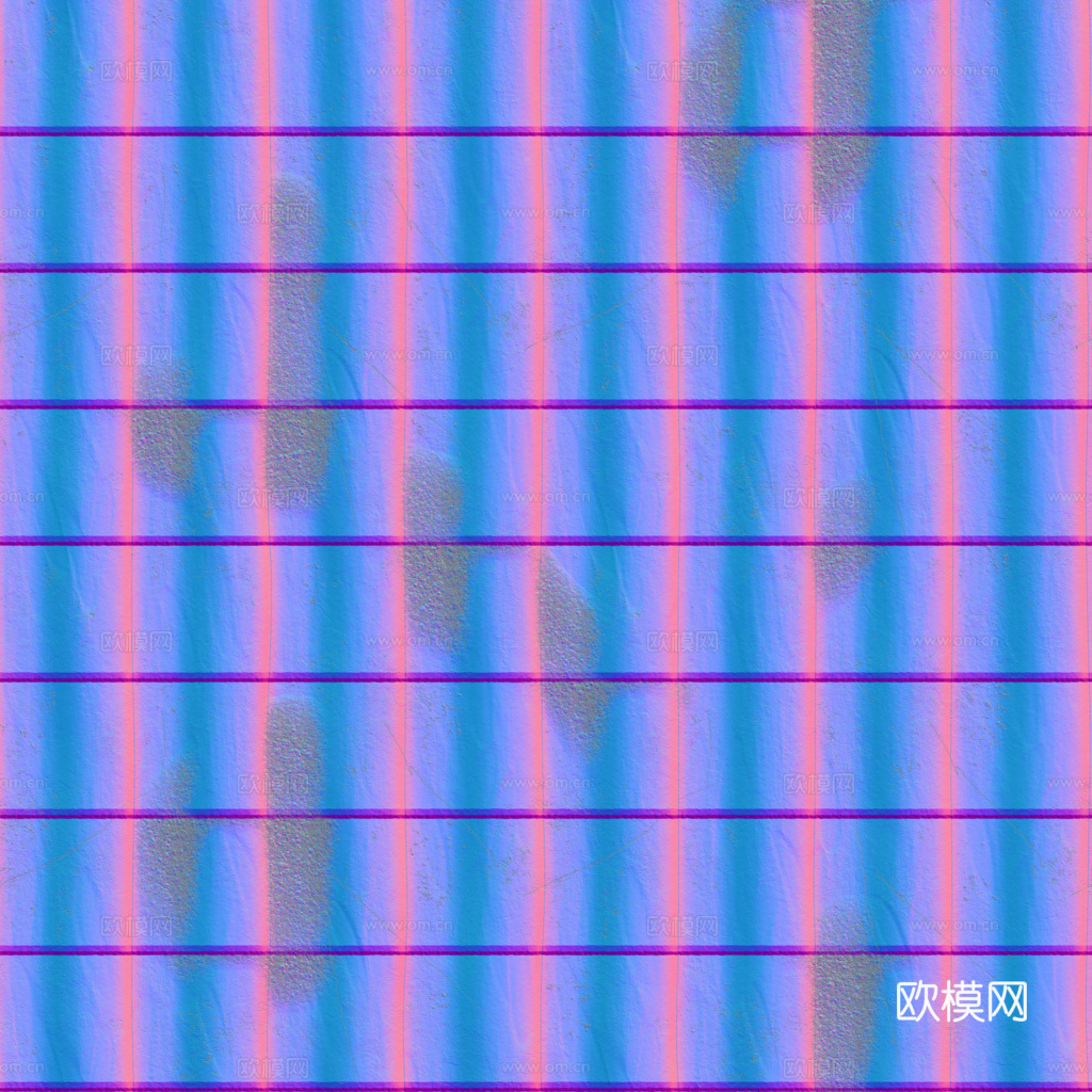 屋顶瓦片老旧陶土瓦西班牙瓦 PBR材质贴图 1k