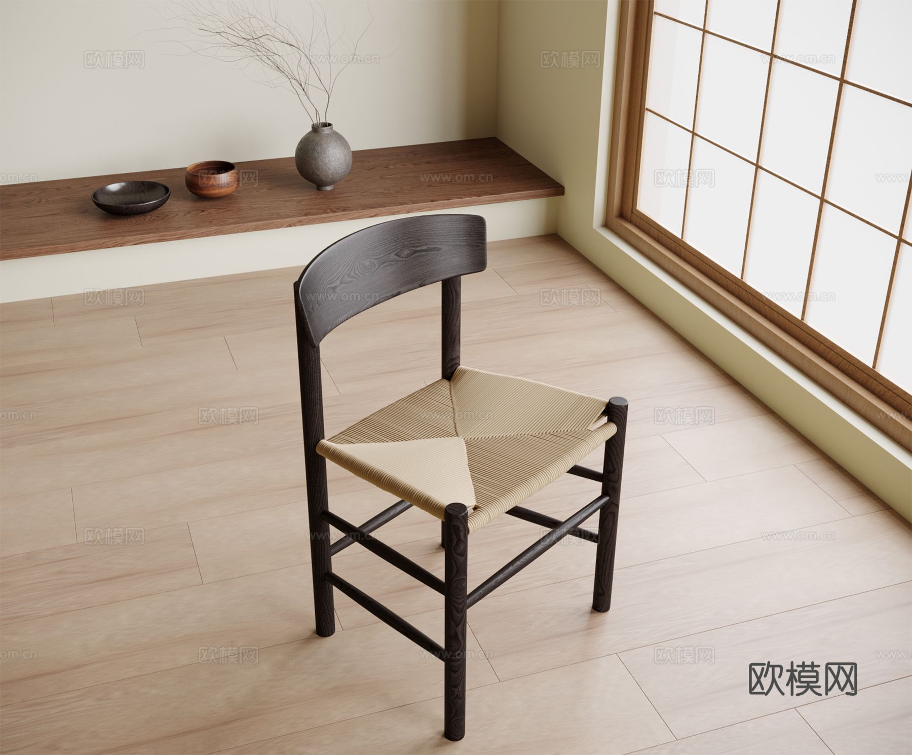 现代单椅 餐椅 书椅 茶椅免费3d模型