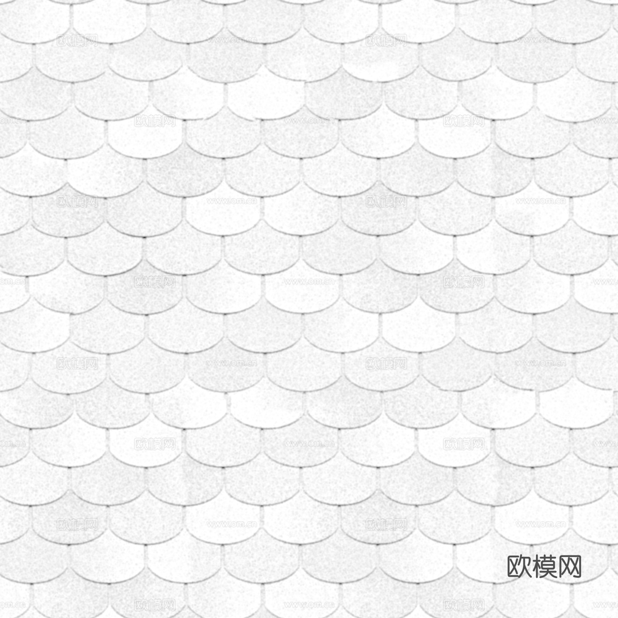 屋顶瓦片沥青瓦 PBR材质贴图 2k