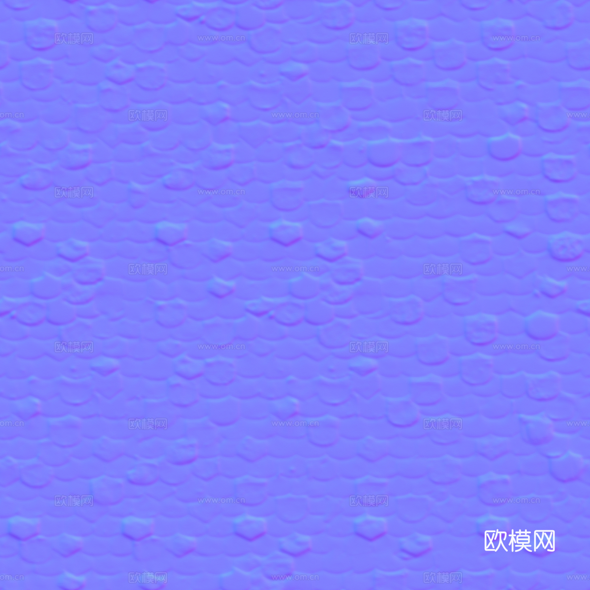 屋顶瓦片沥青瓦 PBR材质贴图 2k