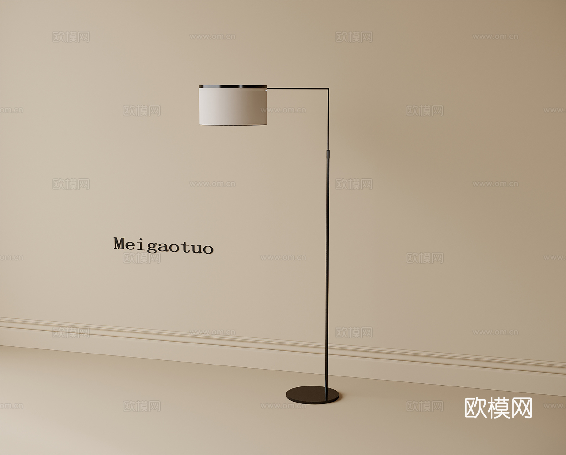 现代落地灯su模型