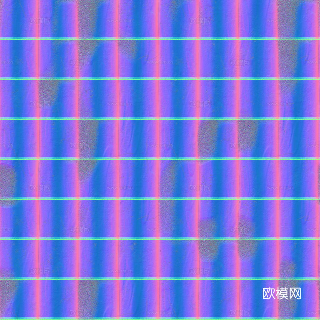 屋顶瓦片老旧陶土瓦西班牙瓦 PBR材质贴图 1k