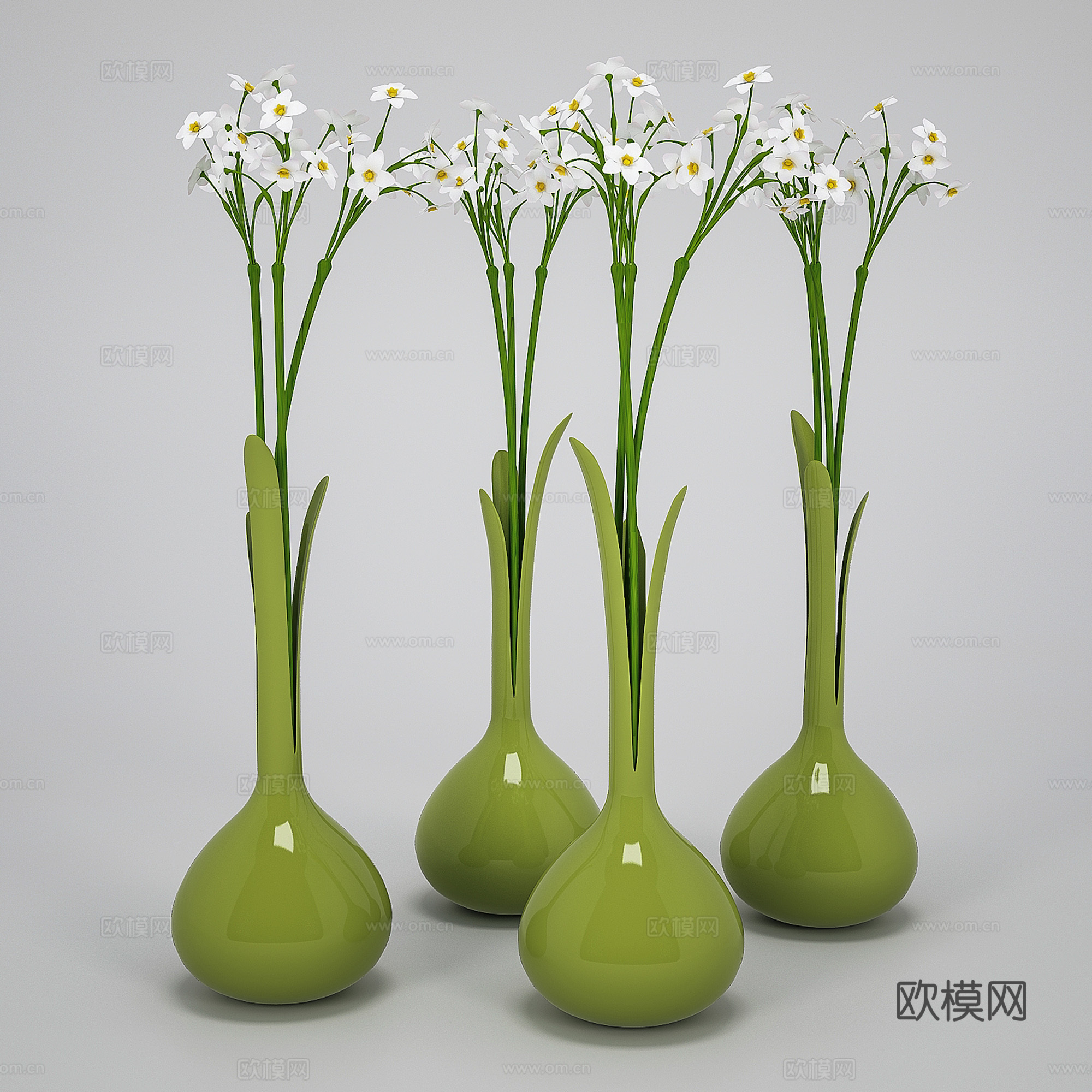 现代花草 花草3d模型下载