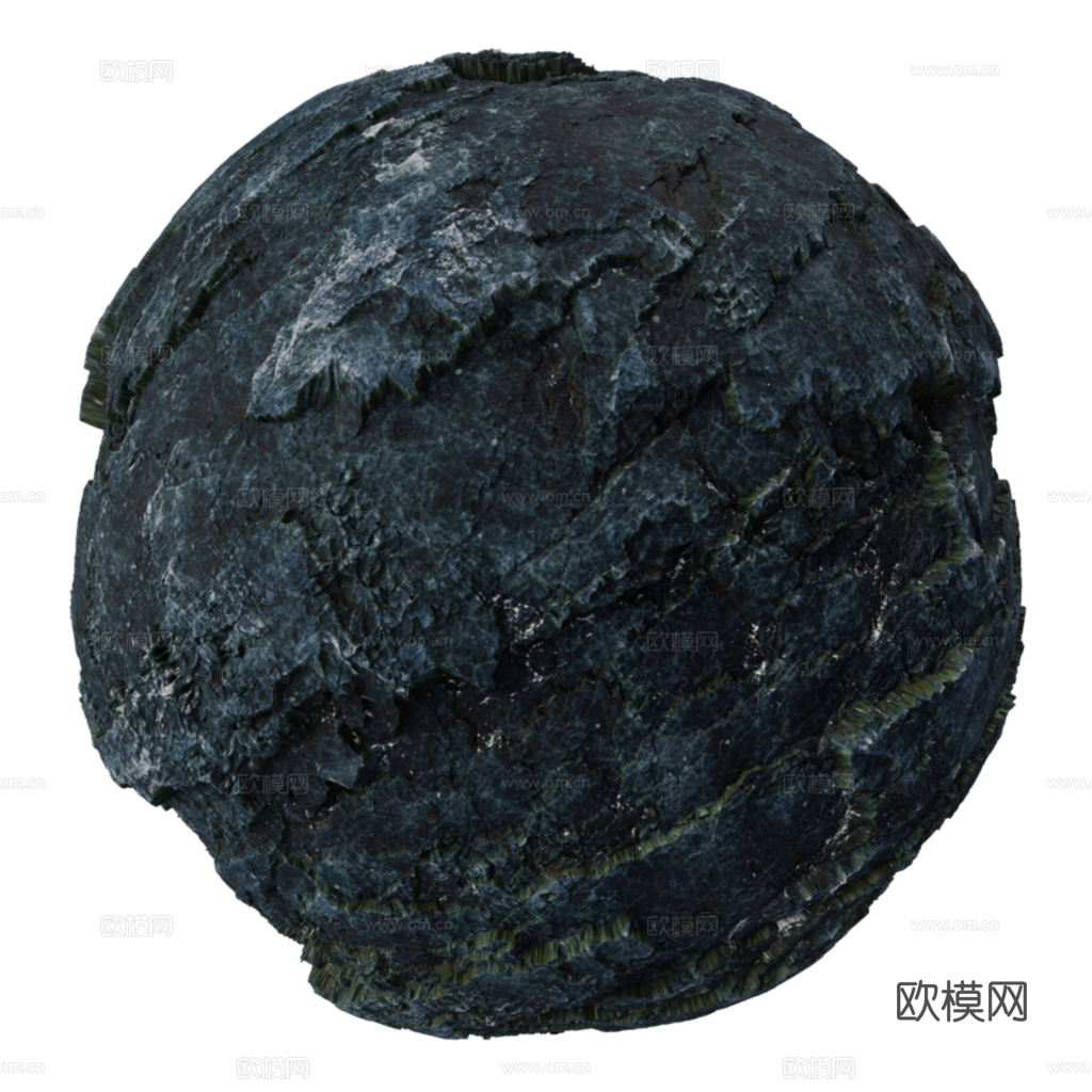 石头岩石pu石 PBR材质贴图 2k