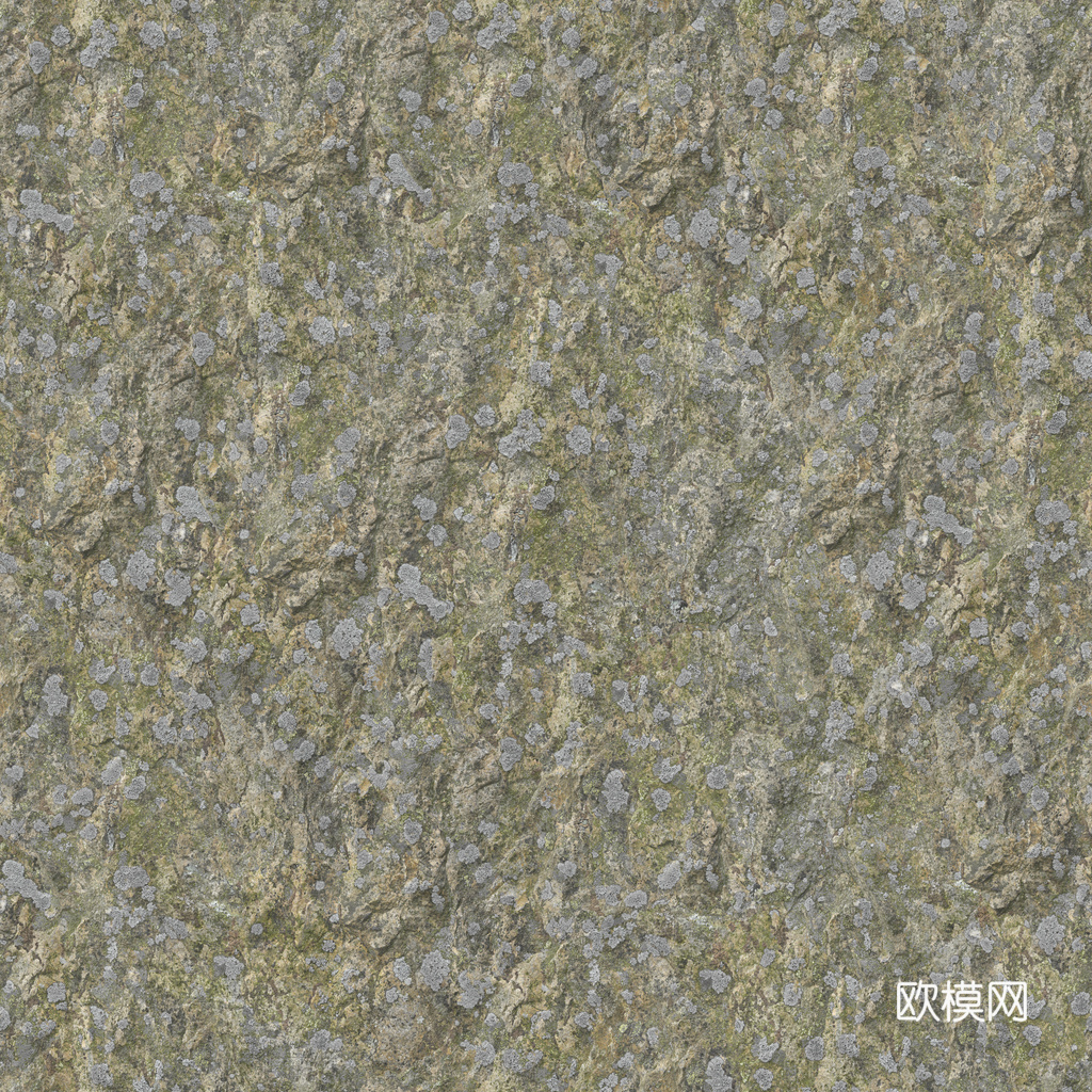 石头岩石pu石 PBR材质贴图 1k下载（渲染图2）