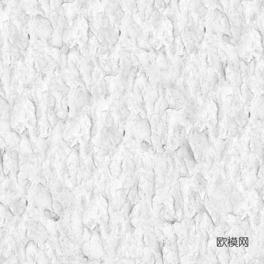 石头岩石pu石 PBR材质贴图 1k下载（渲染图3）