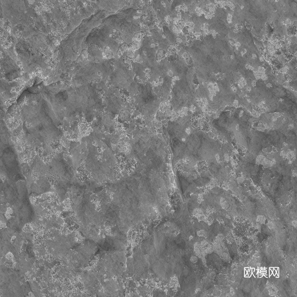 石头岩石pu石 PBR材质贴图 1k下载（渲染图5）
