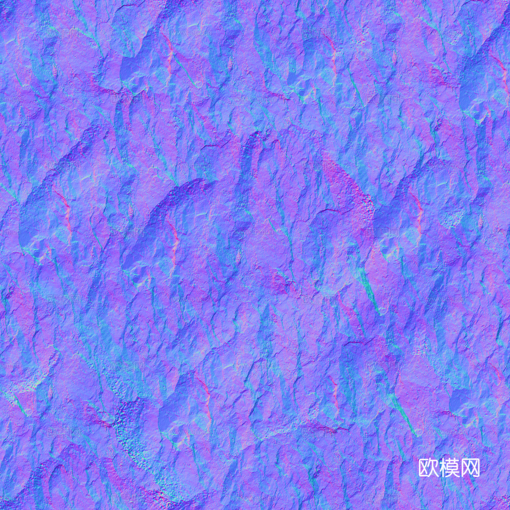 石头岩石pu石 PBR材质贴图 1k下载（渲染图6）