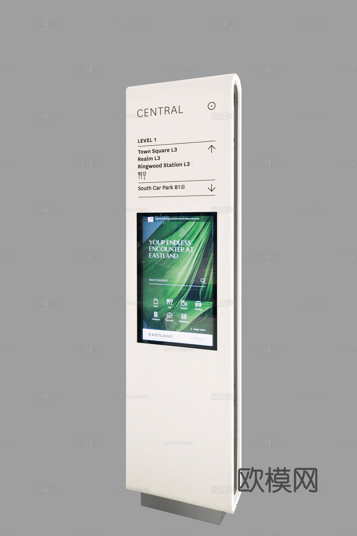 商场导视牌 立牌 楼层指示牌3d模型下载