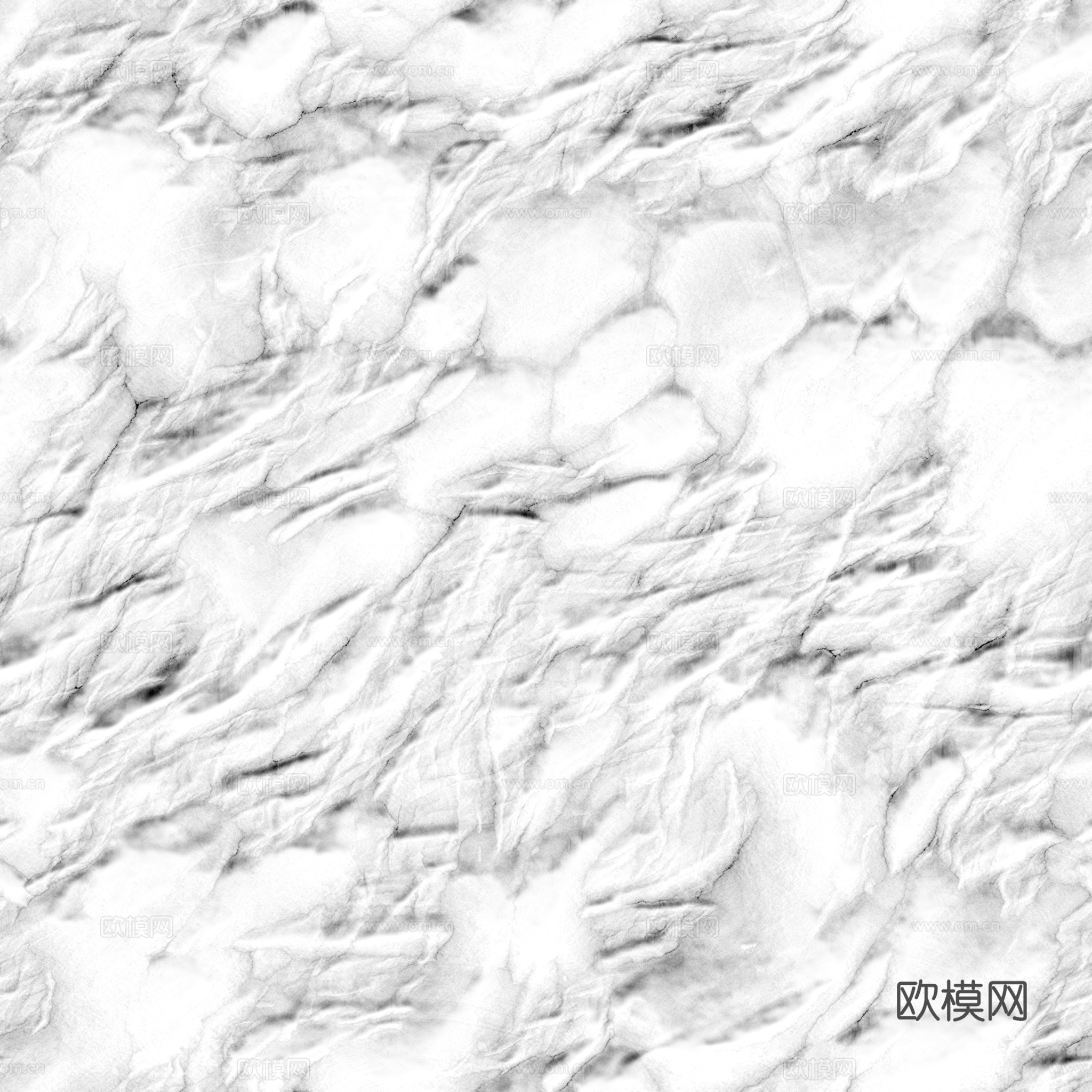 石头岩石pu石 PBR材质贴图 2k下载（渲染图4）