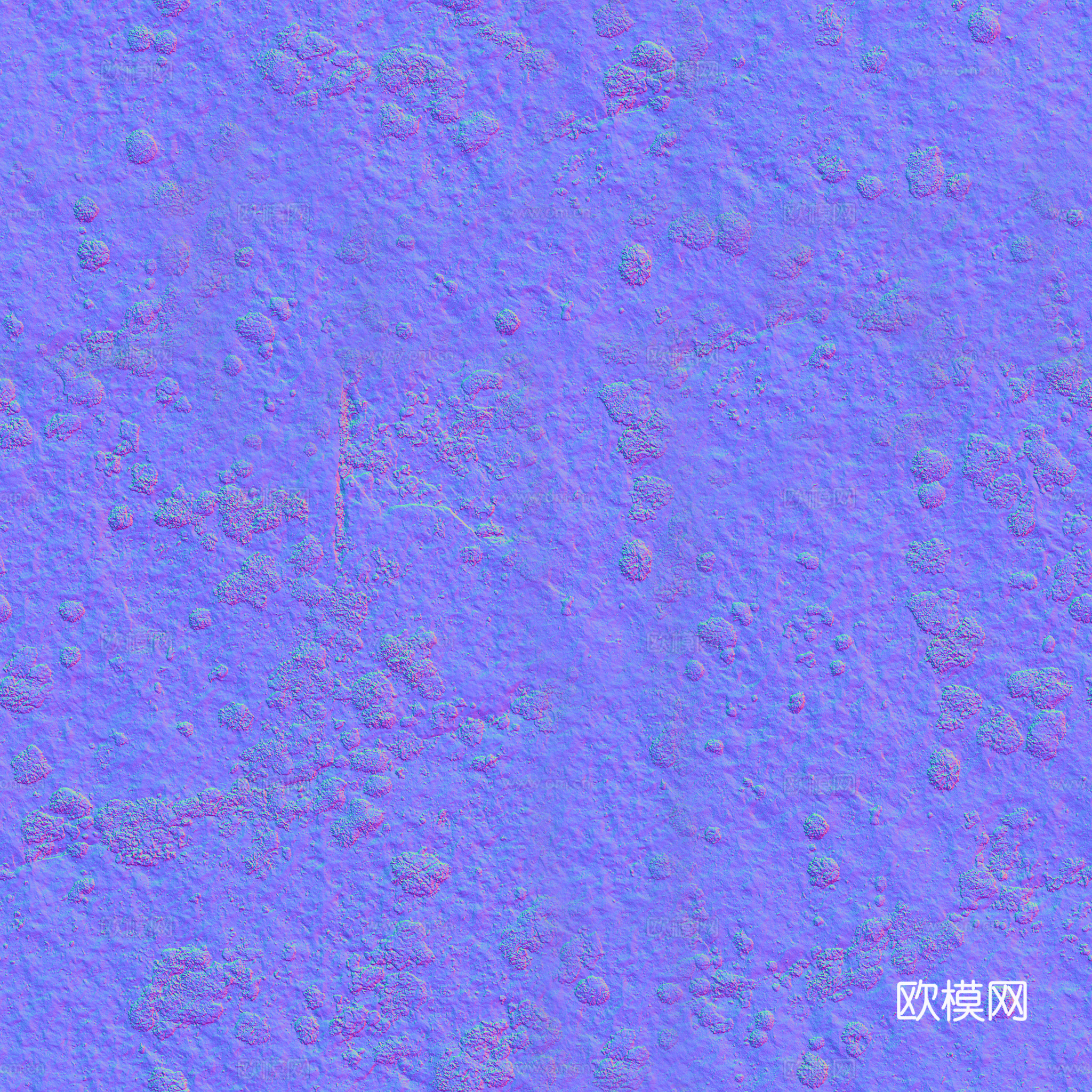 石头岩石pu石 PBR材质贴图 2k
