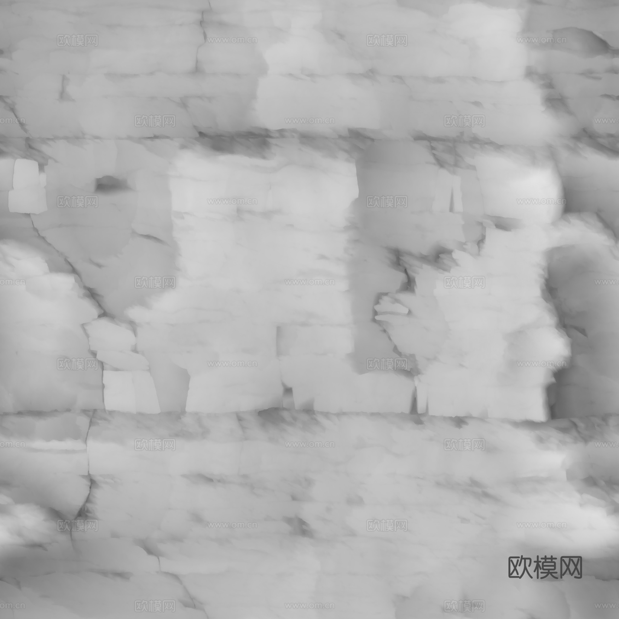 石头岩石pu石 PBR材质贴图 2k下载（渲染图4）