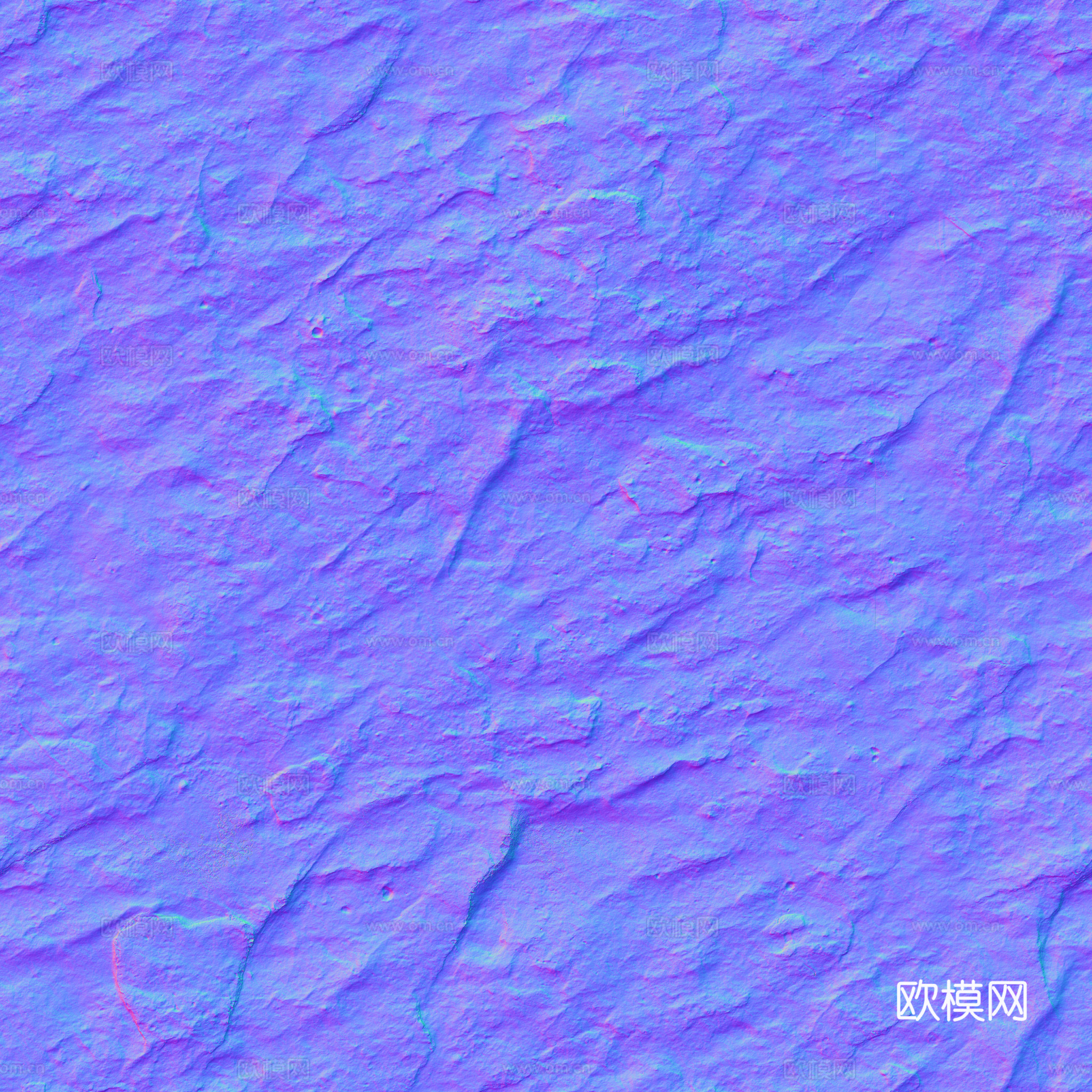 石头岩石pu石 PBR材质贴图 2k下载（渲染图6）