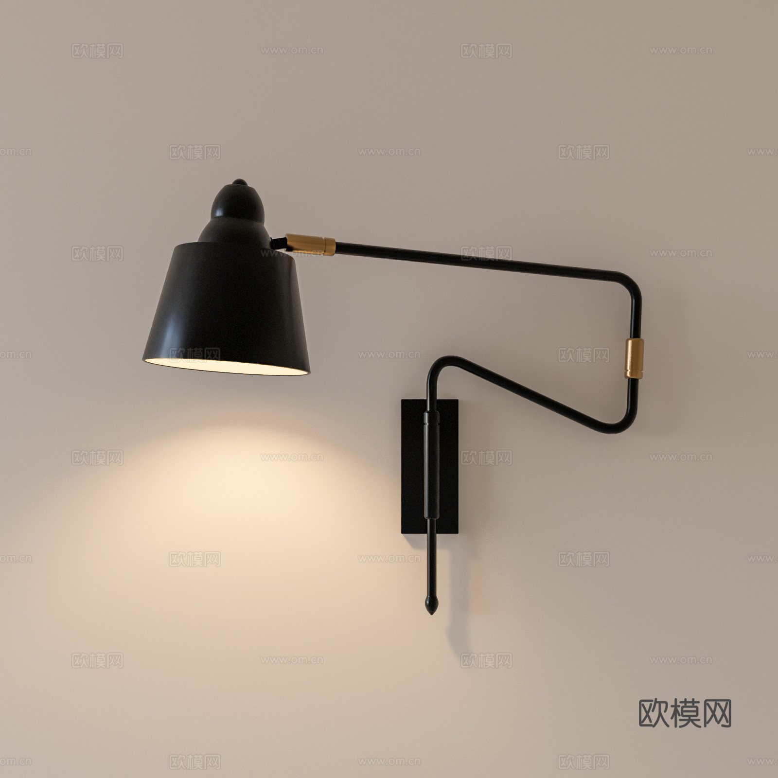 意式壁灯su模型