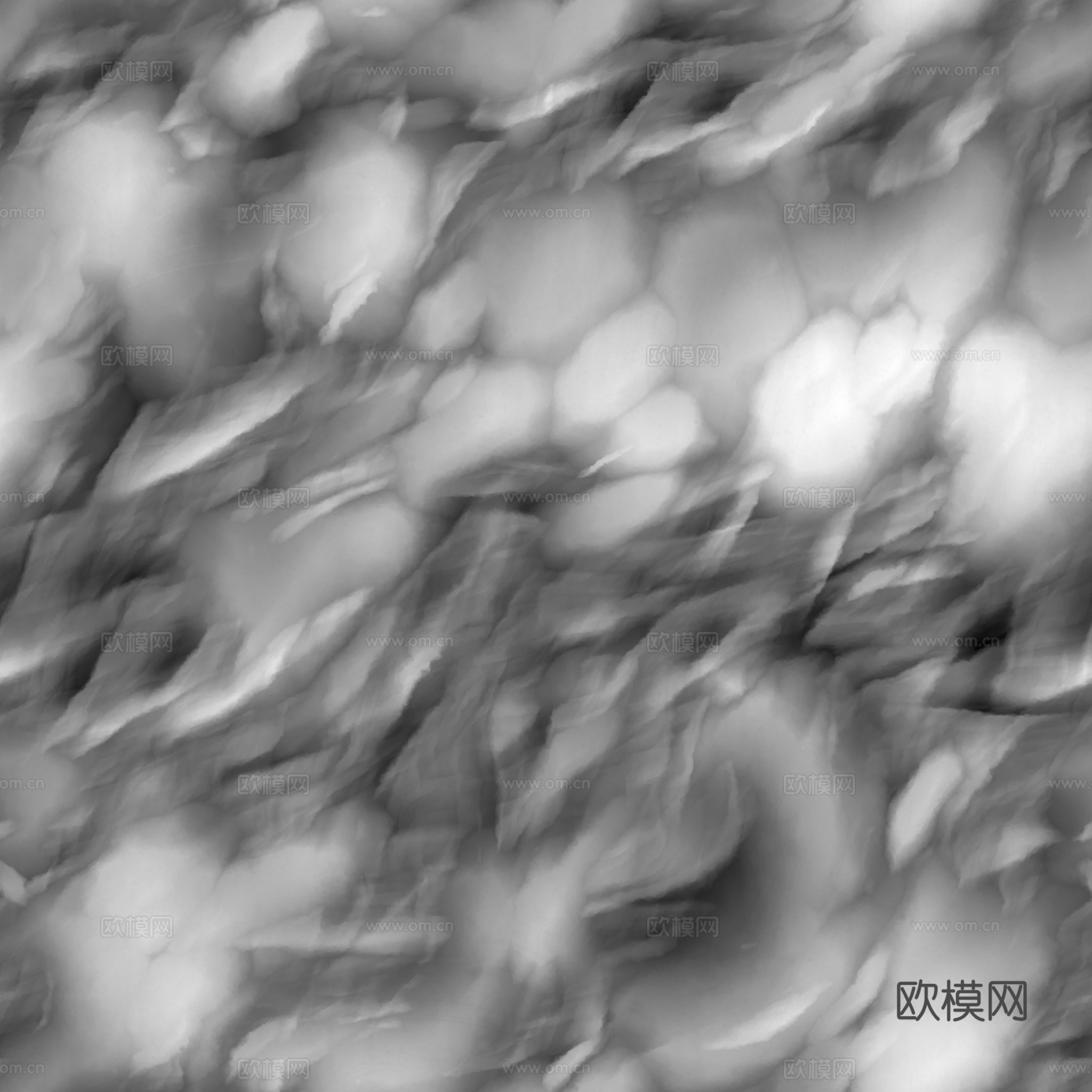 石头岩石pu石 PBR材质贴图 2k下载（渲染图3）