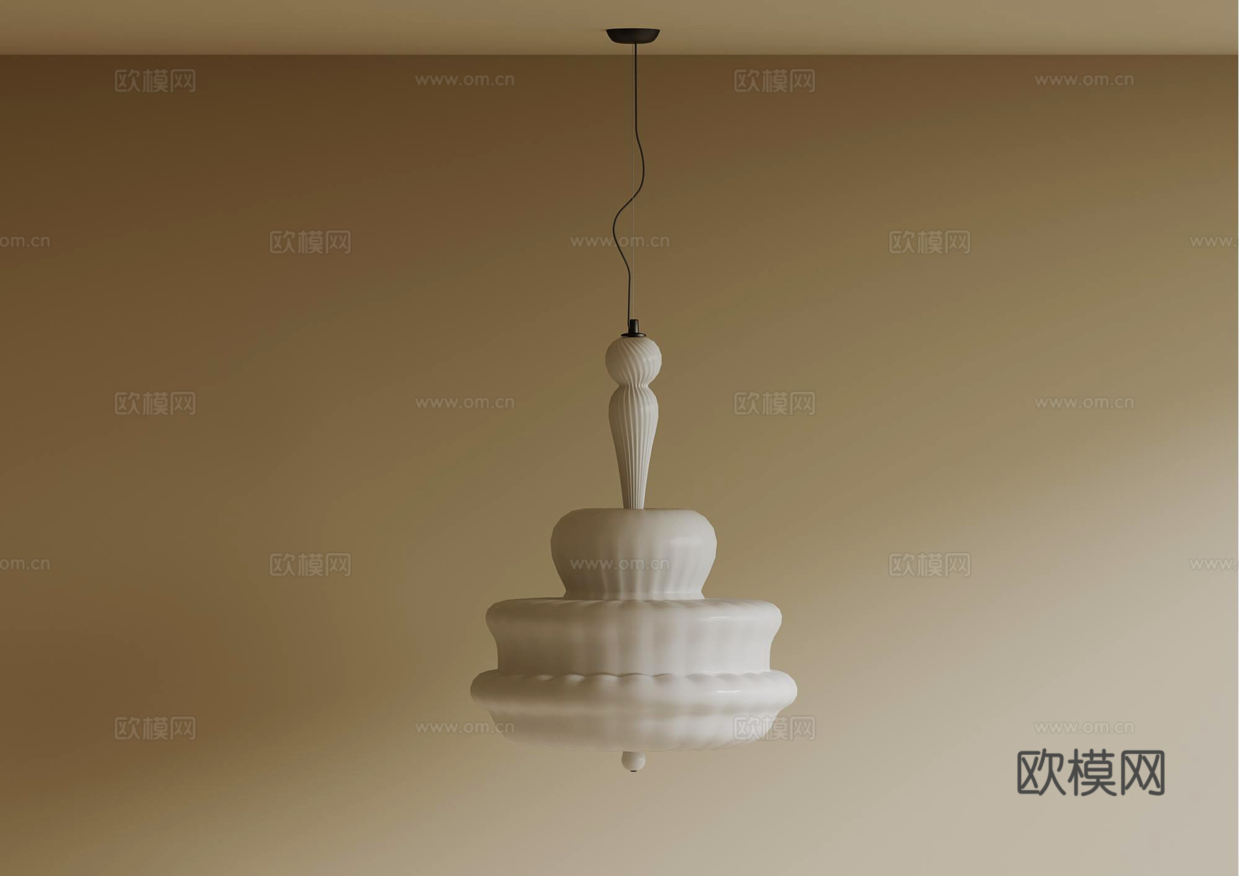 现代吊灯 餐厅吊灯su模型