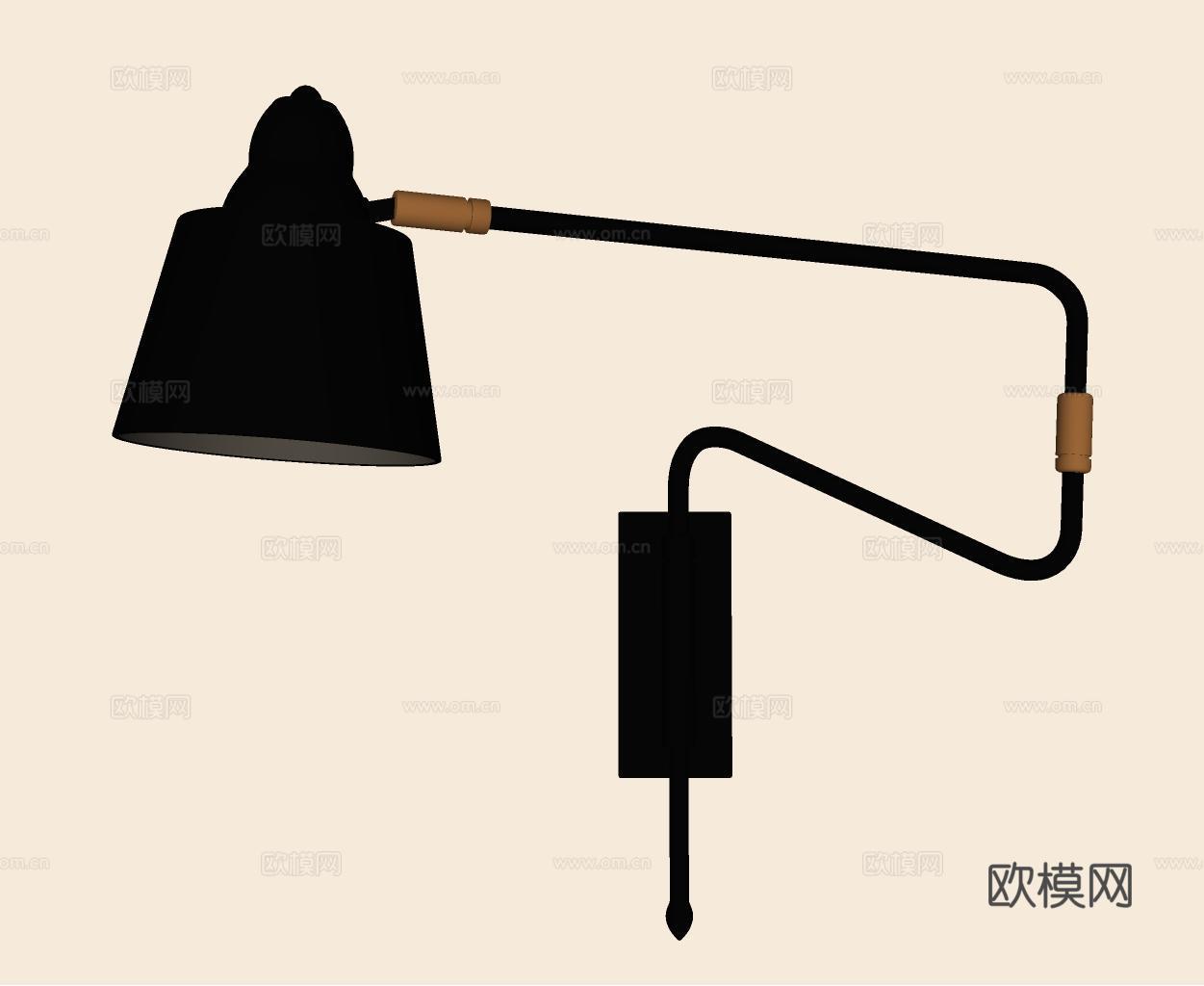 意式壁灯su模型