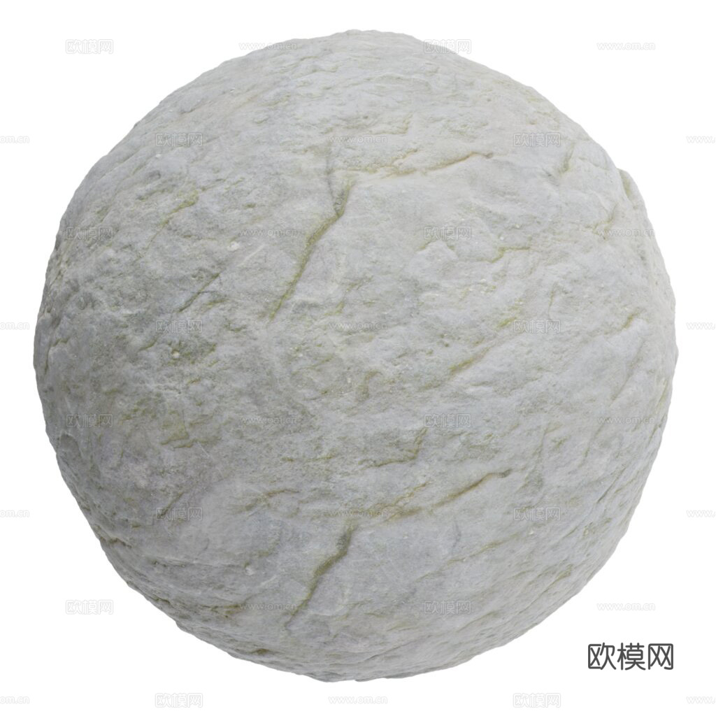 石头岩石pu石 PBR材质贴图 2k下载（渲染图1）