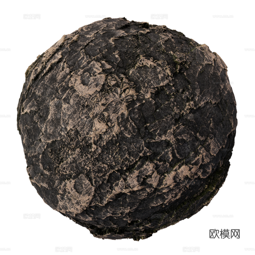 石头岩石pu石 PBR材质贴图 2k