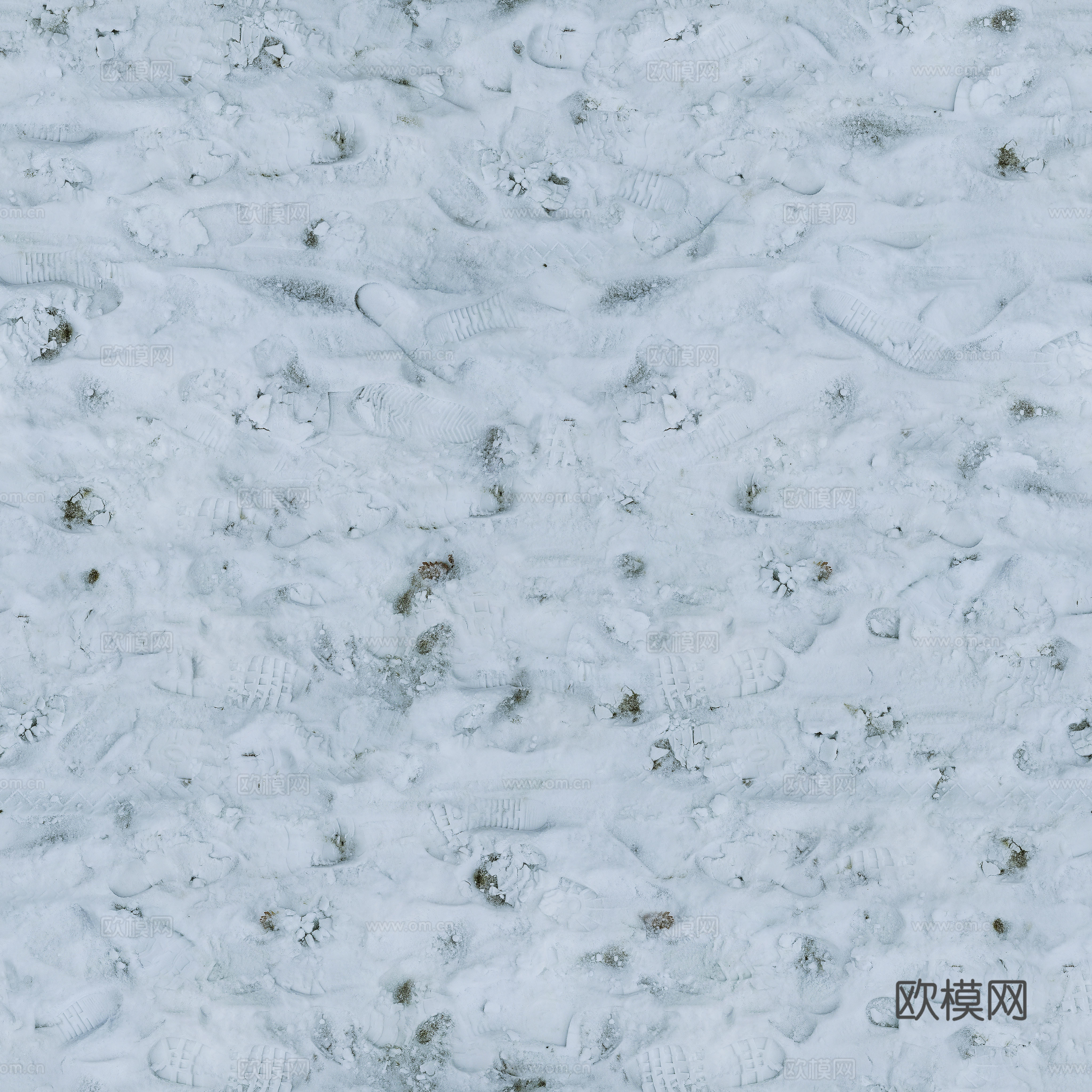 雪地 PBR材质贴图 2k
