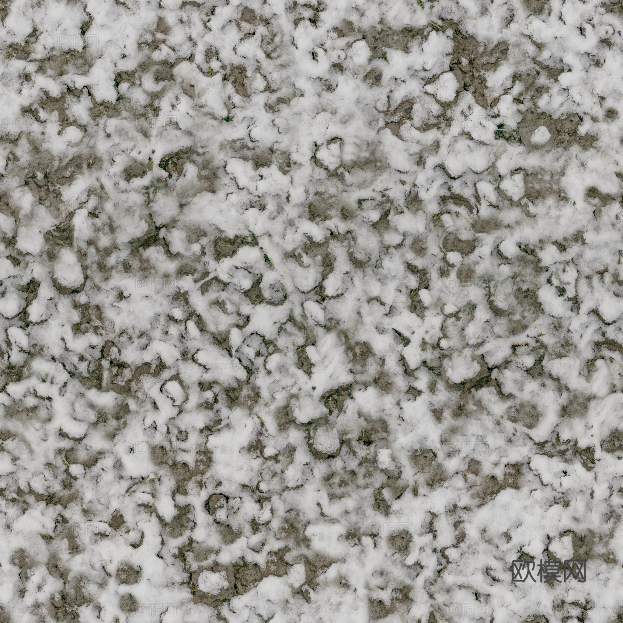 雪地 PBR材质贴图 2k